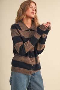 The Hallie Harvest Stripe Cardigan