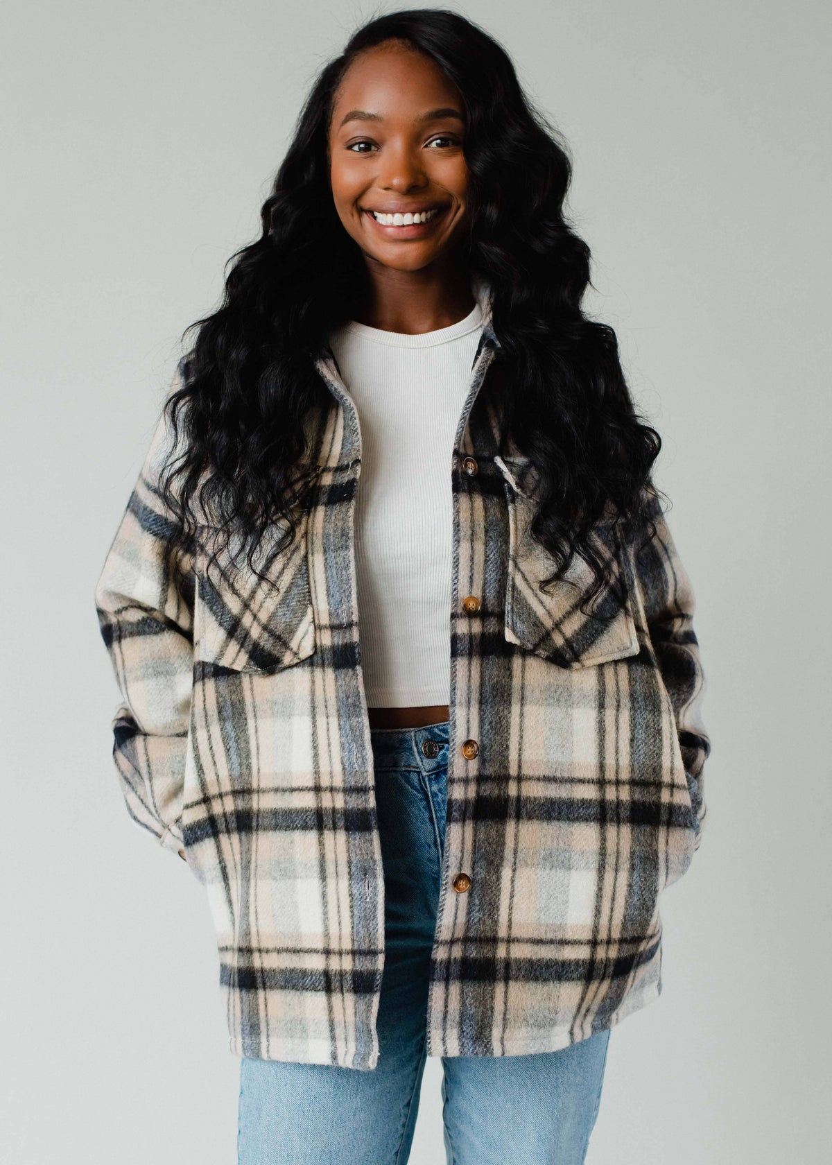 Fall Favorite Plaid Jacket