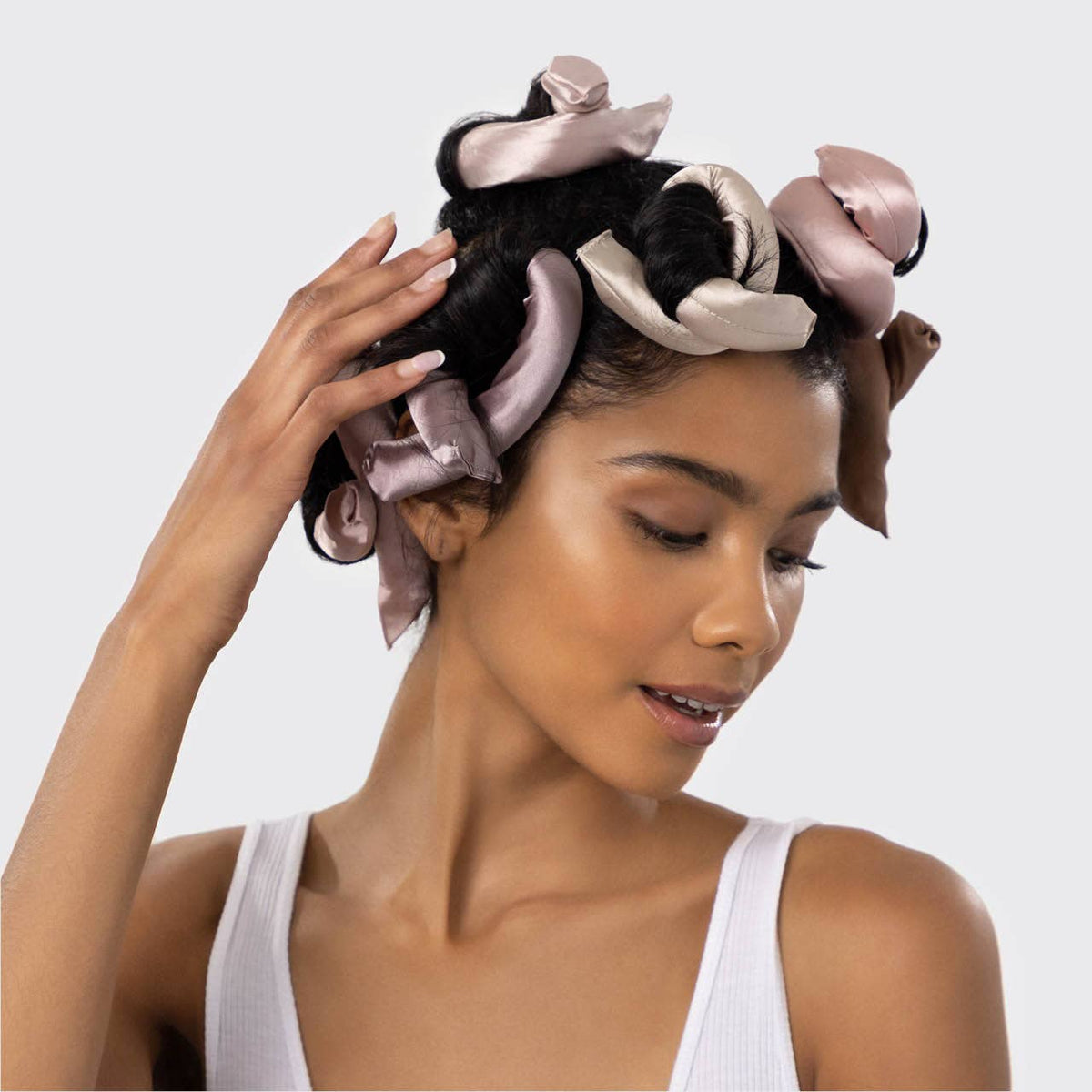 Kitsch Satin Wrapped Flexi Rods - 6pc Set