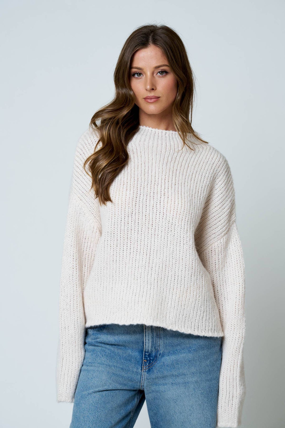 Nothing Extra Mock Neck Sweater