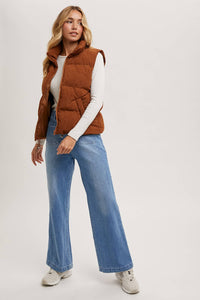 Lindy Corduroy Puffer Vest