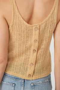 The Golden Hour Button Back Tank