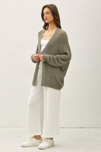 Hadley Open Front Lightweight Knit Cardigan with Dolman Sleeves – Casual Women's Sweater for Layering