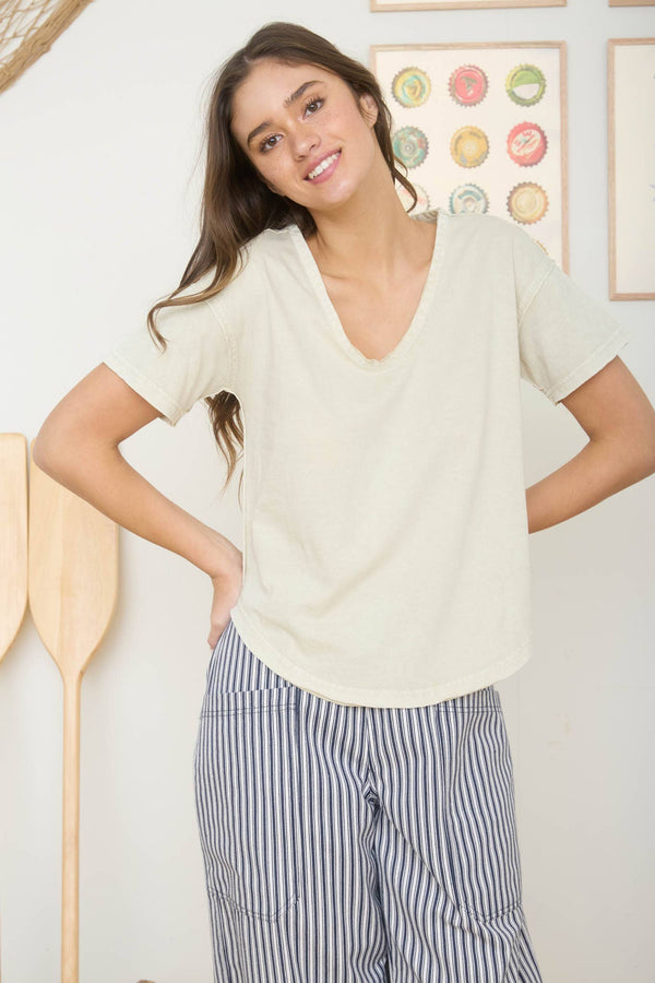 Everyday Vintage Wash Scoop Neck Tee