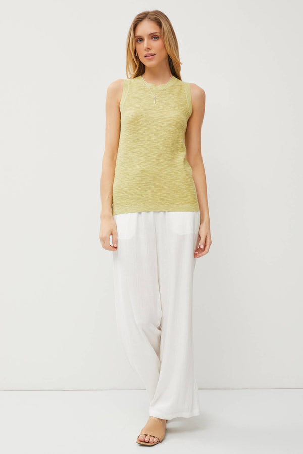 The Harper Everyday Slub Tank: Fern