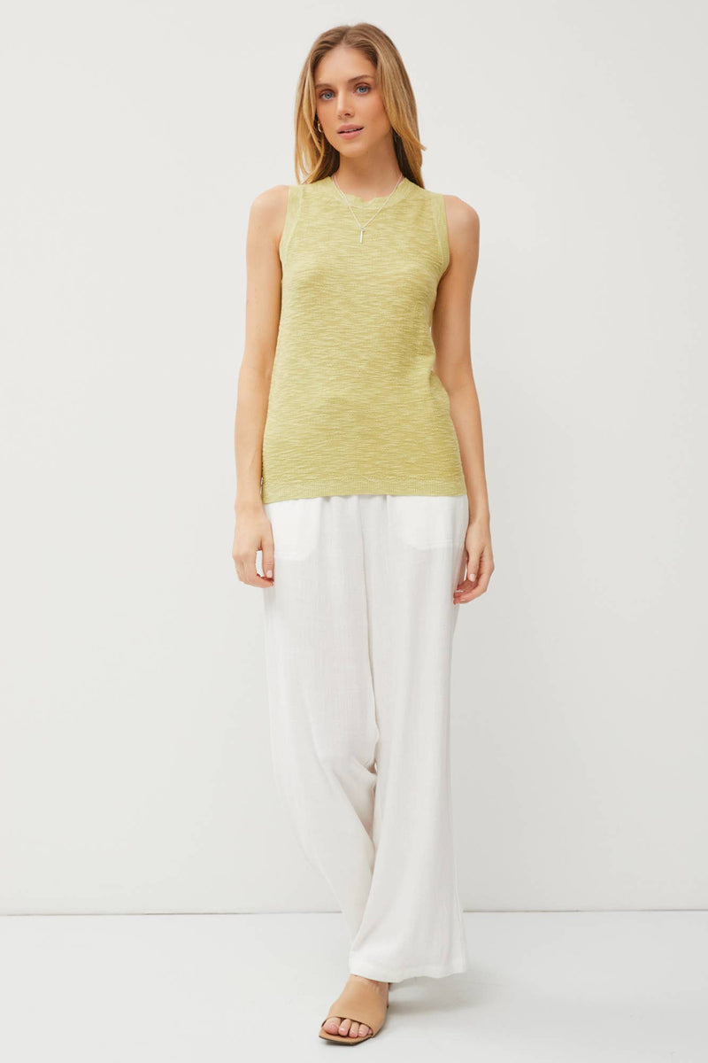 The Harper Everyday Slub Tank: Fern