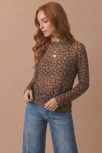 Wild Thing Leopard Mesh Top