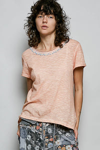 Everyday Lightweight Relaxed Fit Hand-Stitched Knit Top: Black / L