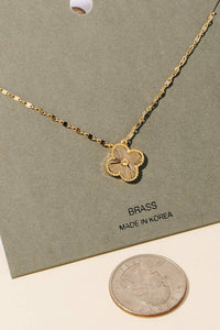 Dainty Clover Pendant  Necklace