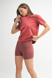 The Jolene Pigment Dyed Tee | Boxy Supima Cotton T-Shirt