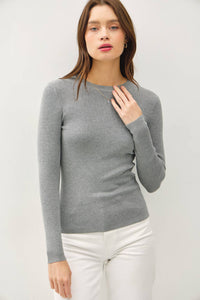The Delaney Fine Ribbed Top
