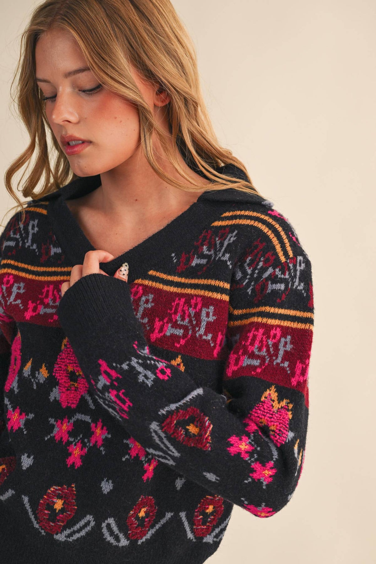 After Hours Floral Sweater: Multi