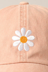 The Daisy Days Baseball Cap – Embroidered Cotton Adjustable Hat