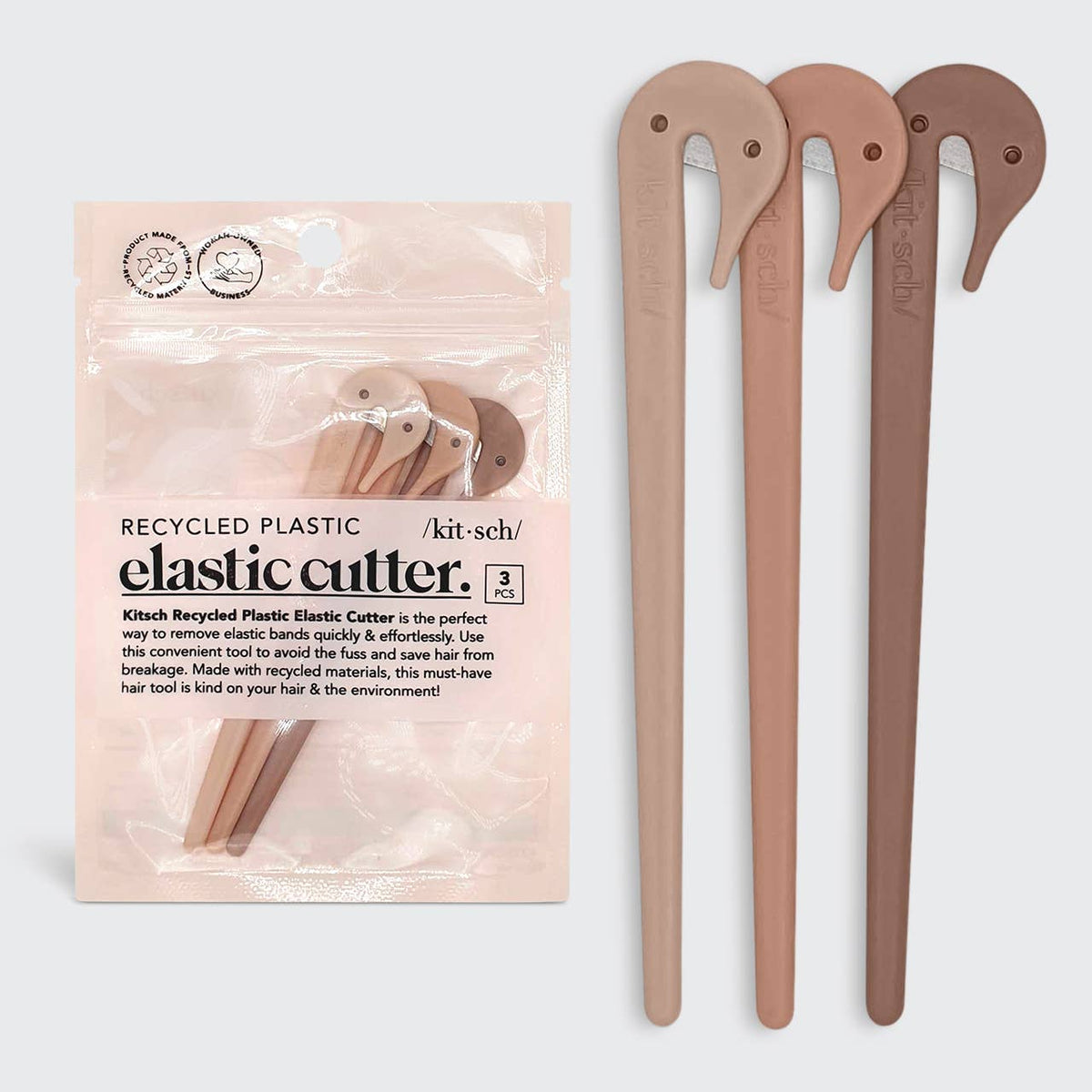 Kitsch Eco-Friendly Elastic Cutters 3pc Set
