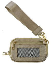 Clara Belle Zip Wallet with ID Window – Vegan Leather Wristlet, Multiple Colors