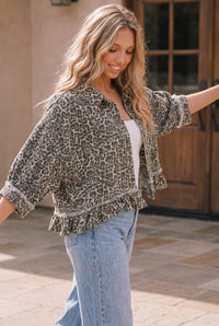 Spotted in the Wild Ruffle Shirt Jacket