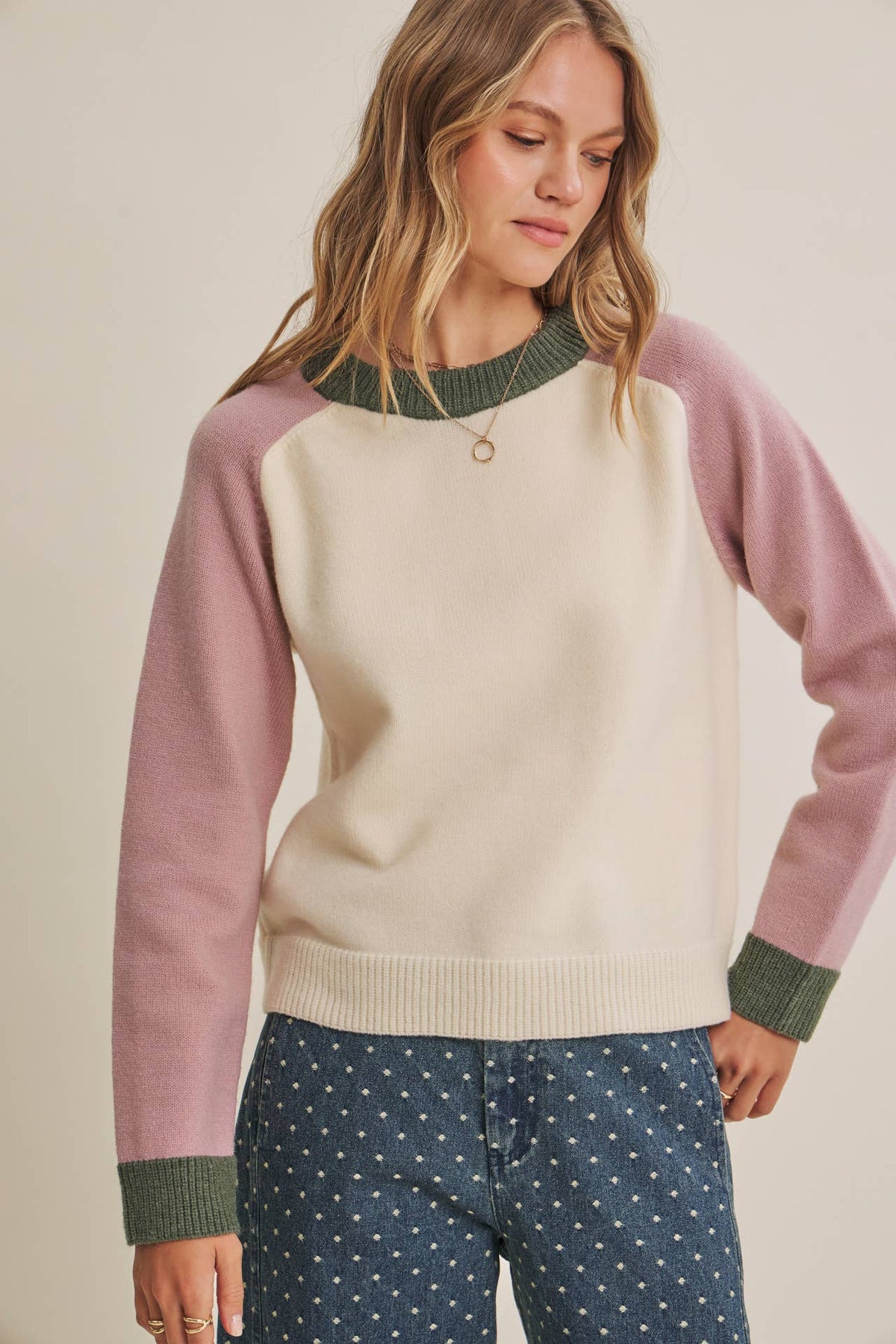 Changing Seasons Color Block Sweater