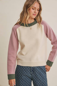 Changing Seasons Color Block Sweater