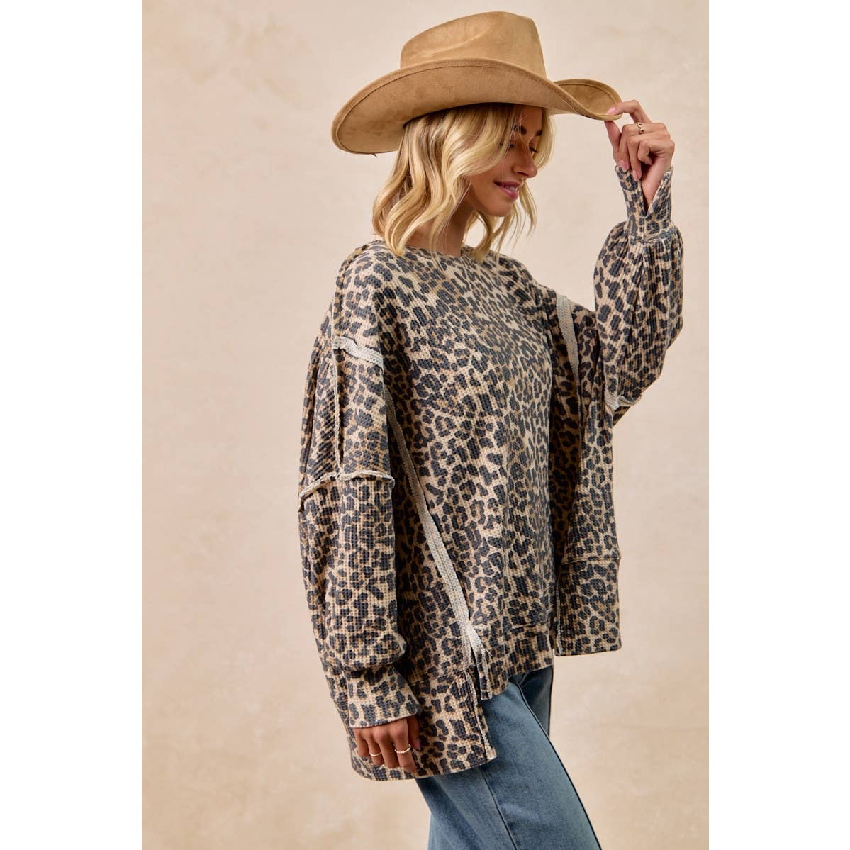 Spotted in the Wild Waffle Sweatshirt