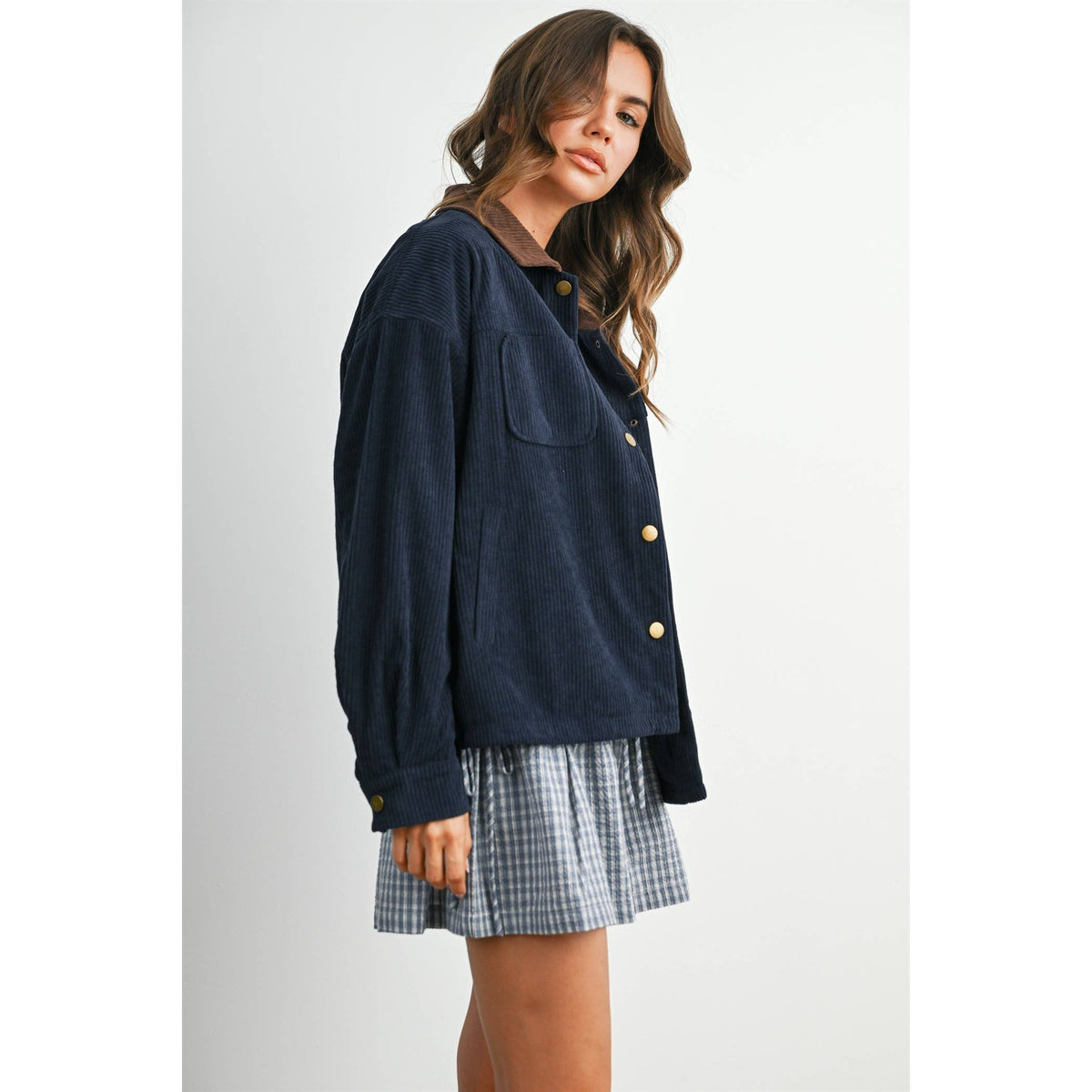 After Hours Corduroy Jacket: Navy
