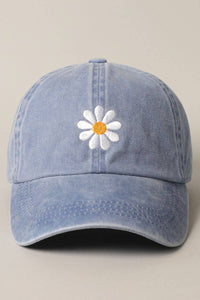 The Daisy Days Baseball Cap – Embroidered Cotton Adjustable Hat