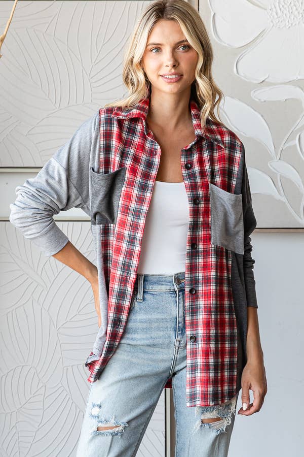 Holiday Spirit Plaid Shacket