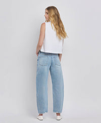 The Josie High Rise Barrel Leg Jeans – Ankle-Length Denim with Vintage Fit & Comfort Stretch