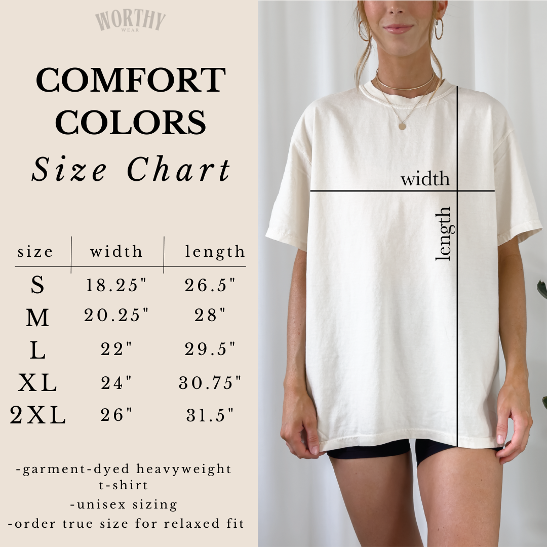 The Fear Not Faith Tee: Ivory | Comfort Colors Graphic Tee