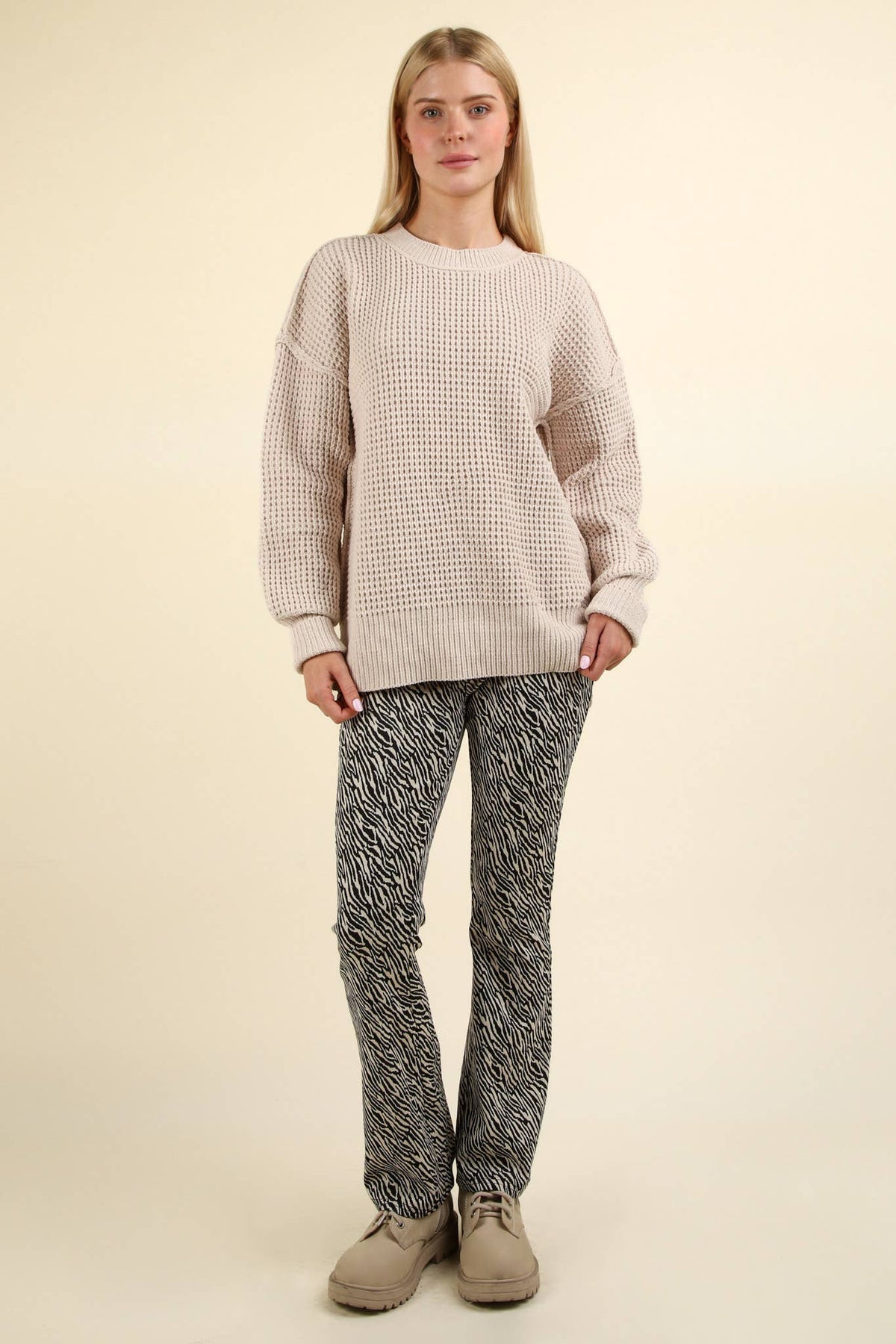 Dreamy Soft Comfy Oversized Knit Sweater Pullover Top: