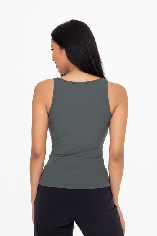 MonoB Square Neck Ribbed Tank