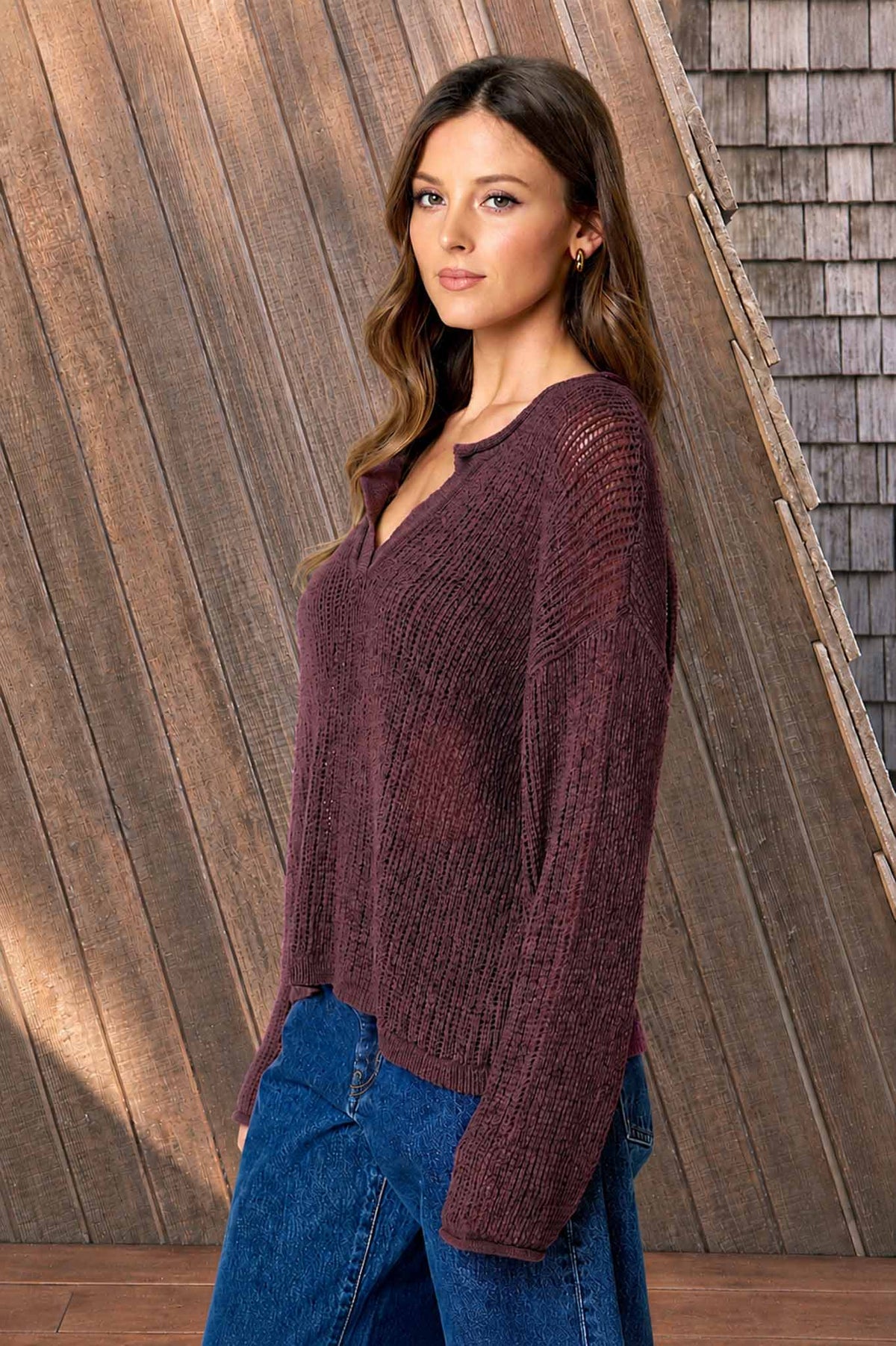 Barely There Sheer Knit Sweater
