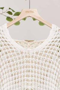 The Coastal Hideaway Crochet Hoodie: Cream