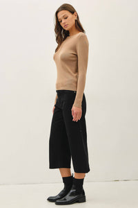 The Delaney Fine Ribbed Top
