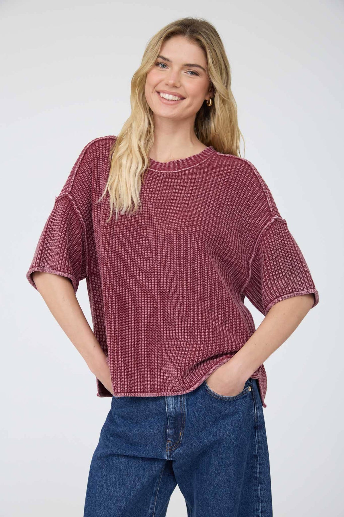 The Brynn Knit Short Sleeve Sweater