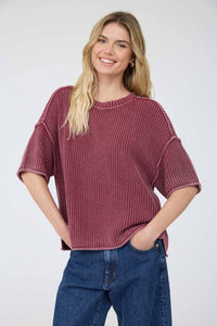 The Brynn Knit Short Sleeve Sweater