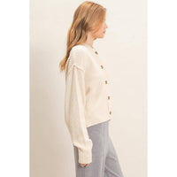 Come As You Are Textured Cardigan