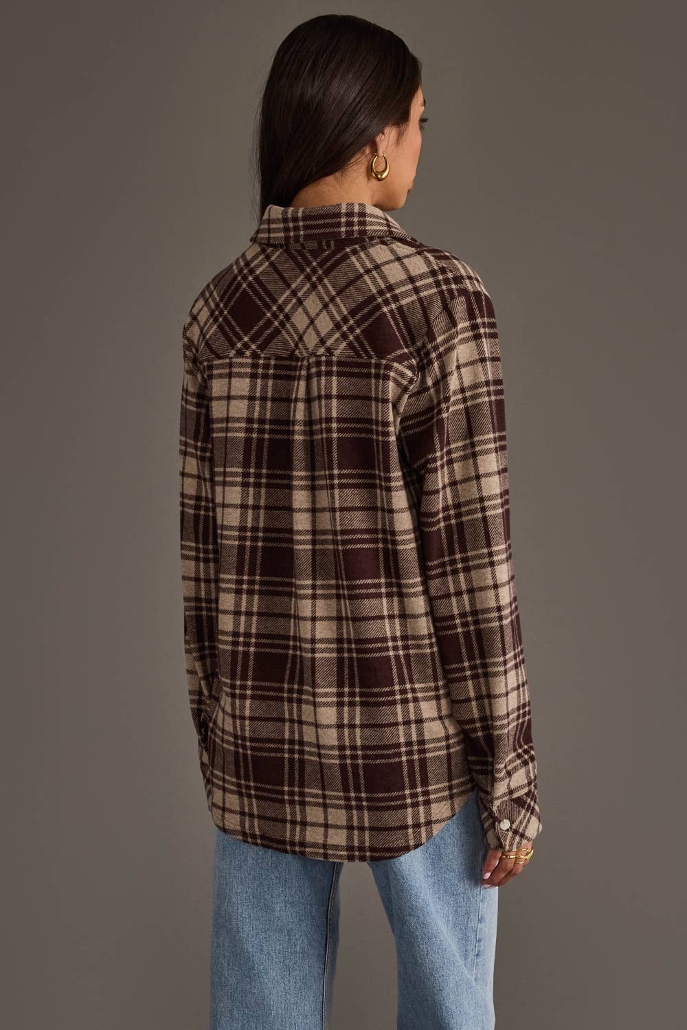 The Favorite Plaid Shirt: Chocolate Brown