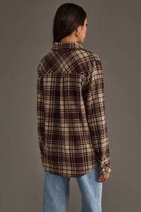 The Favorite Plaid Shirt: Chocolate Brown