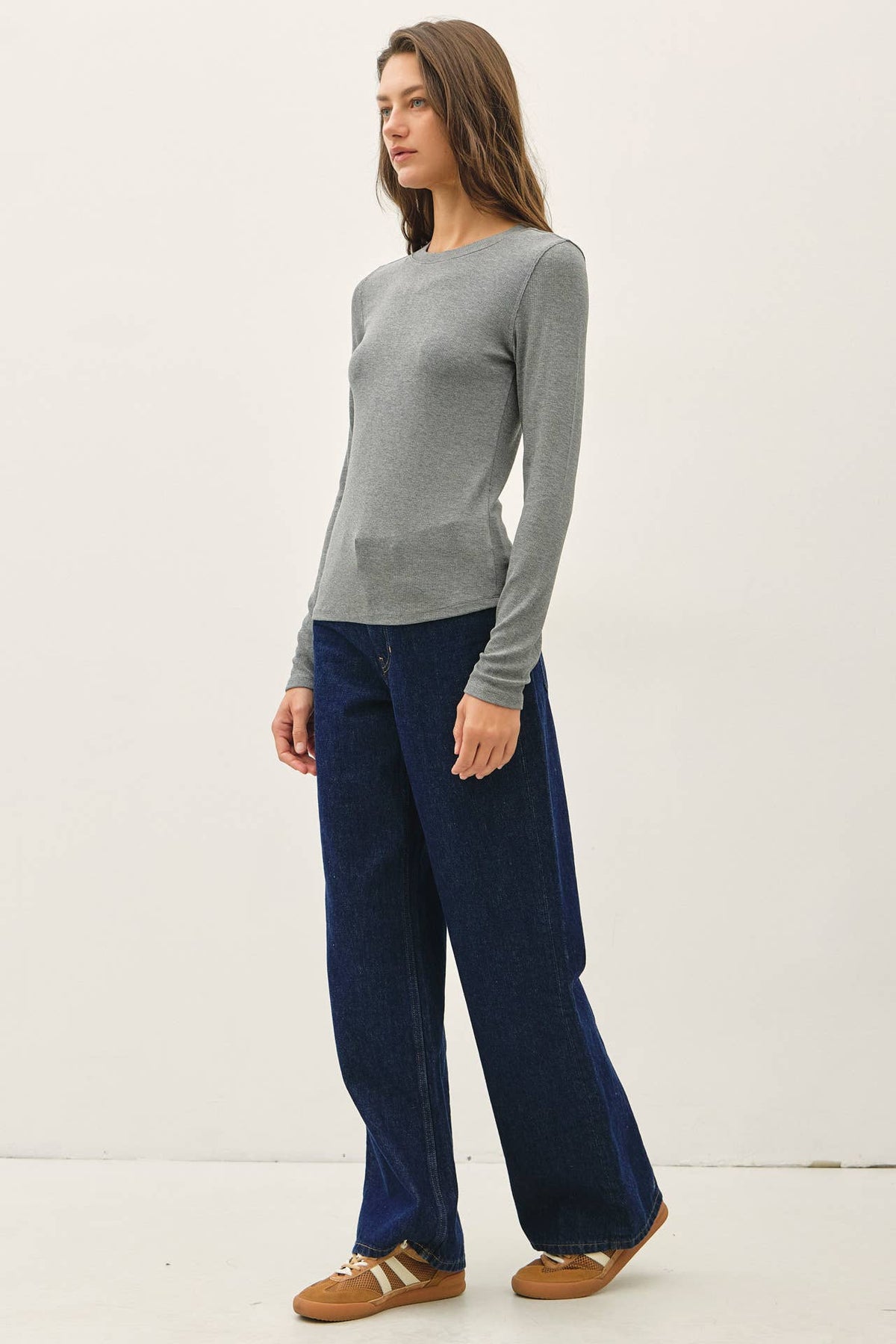 The Blair Ribbed Layering Top