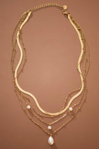 The Prescott Layered Chunky Chain Necklace – 18K Gold Dipped Waterproof Stainless Steel Necklace