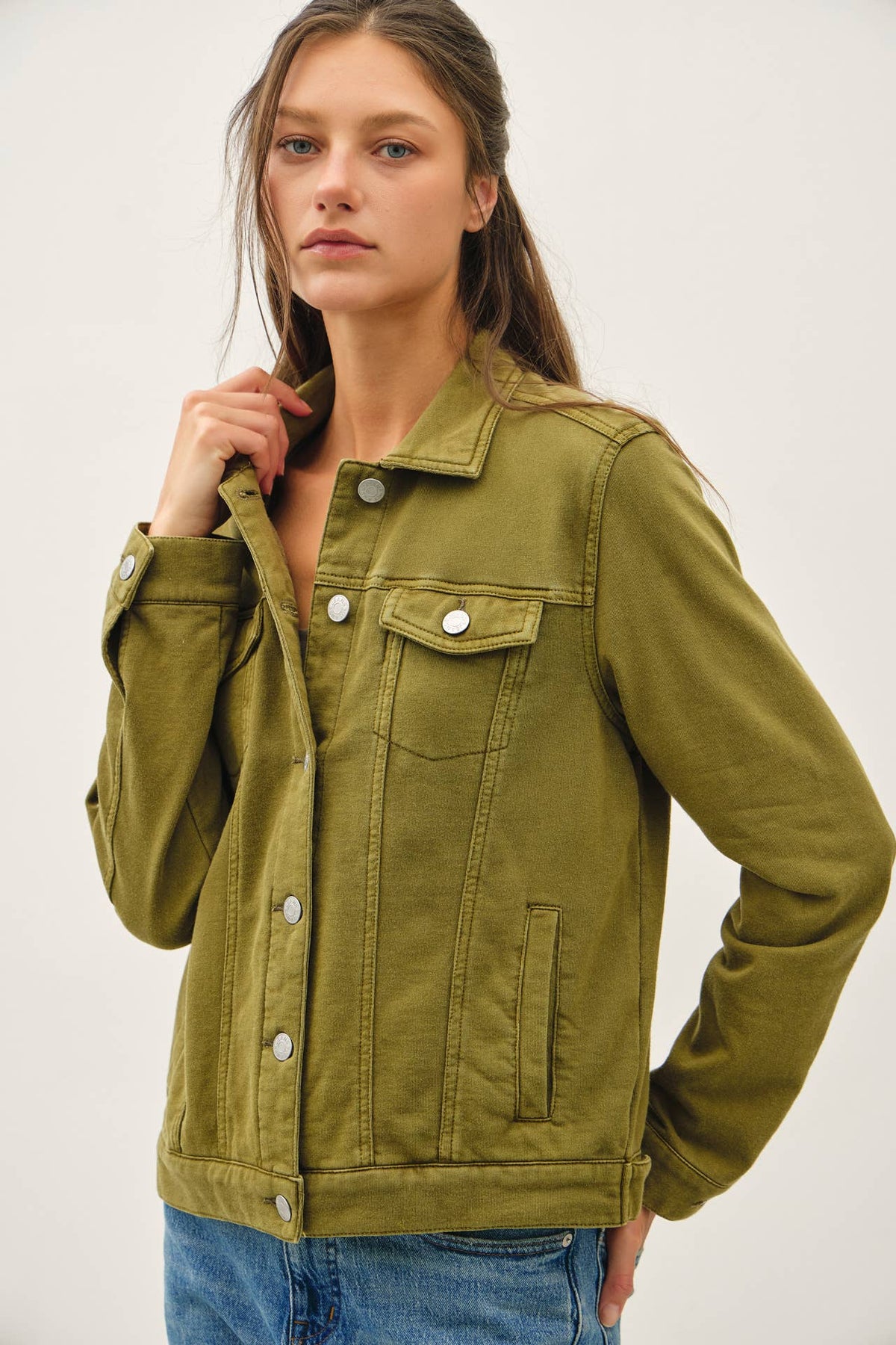 The Hadley Denim Look Shacket