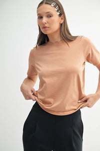 The Jolene Pigment Dyed Tee | Boxy Supima Cotton T-Shirt