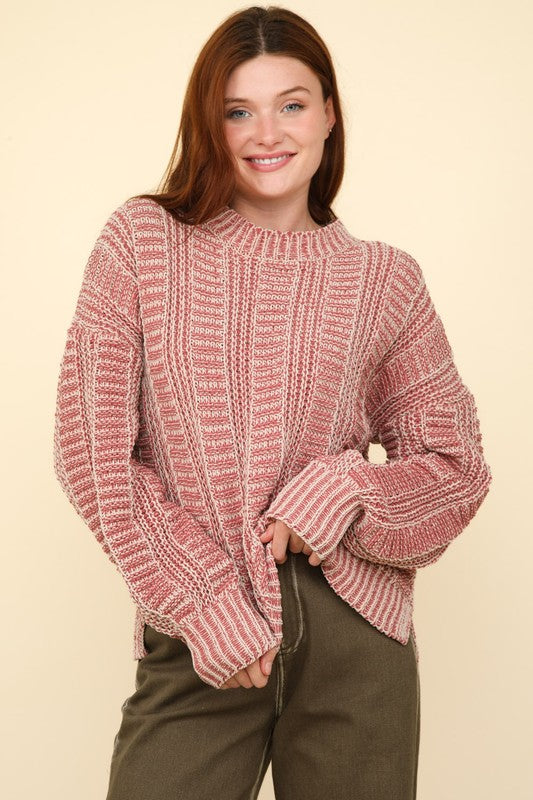 Two Tone Cozy Sweater