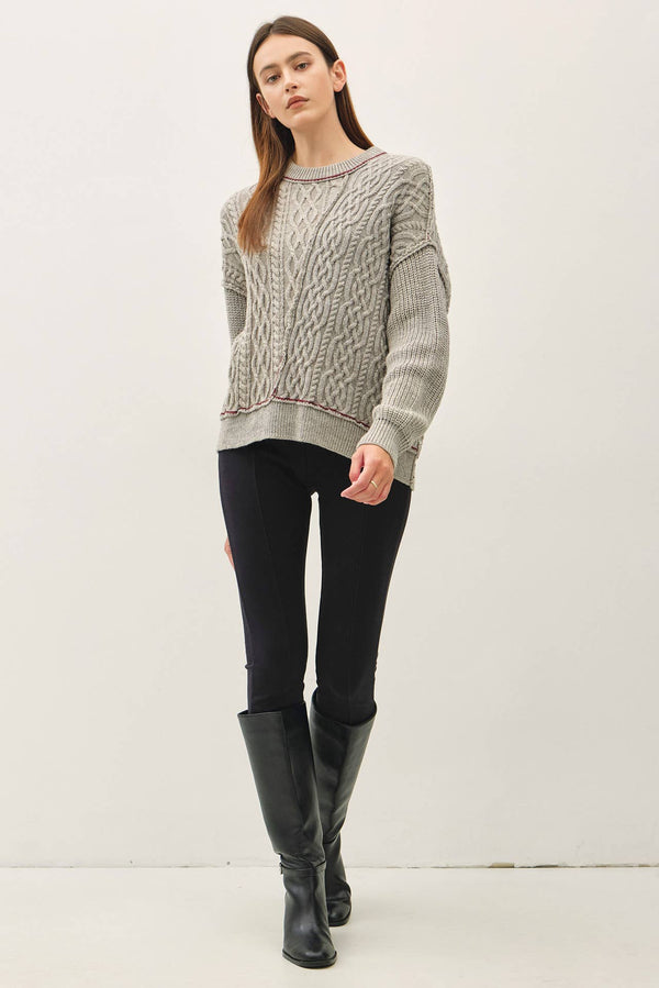 Just Like That Cable Knit Sweater