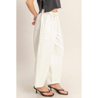 Wide Pants With Oversize Pockets: L.BLUE / S-M-L(2-2-2)