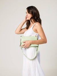 Jen & Co. Izzy Crossbody with Guitar Strap – Vegan Leather 3-Compartment Wristlet Bag