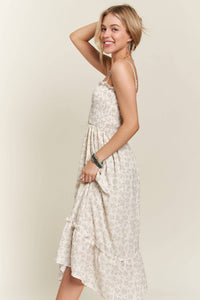 The Violet Garden Smocked Dress: Sage