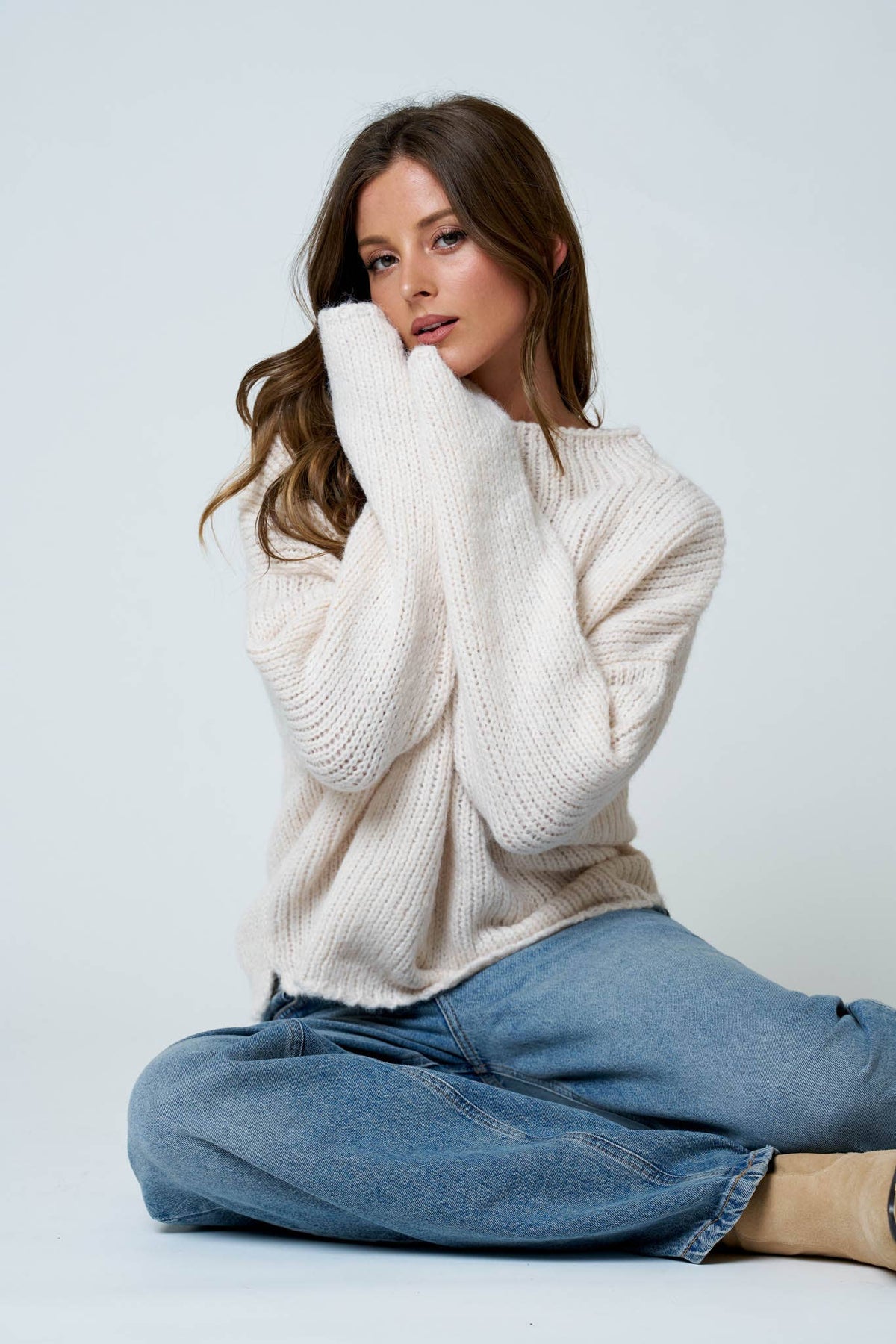Nothing Extra Mock Neck Sweater
