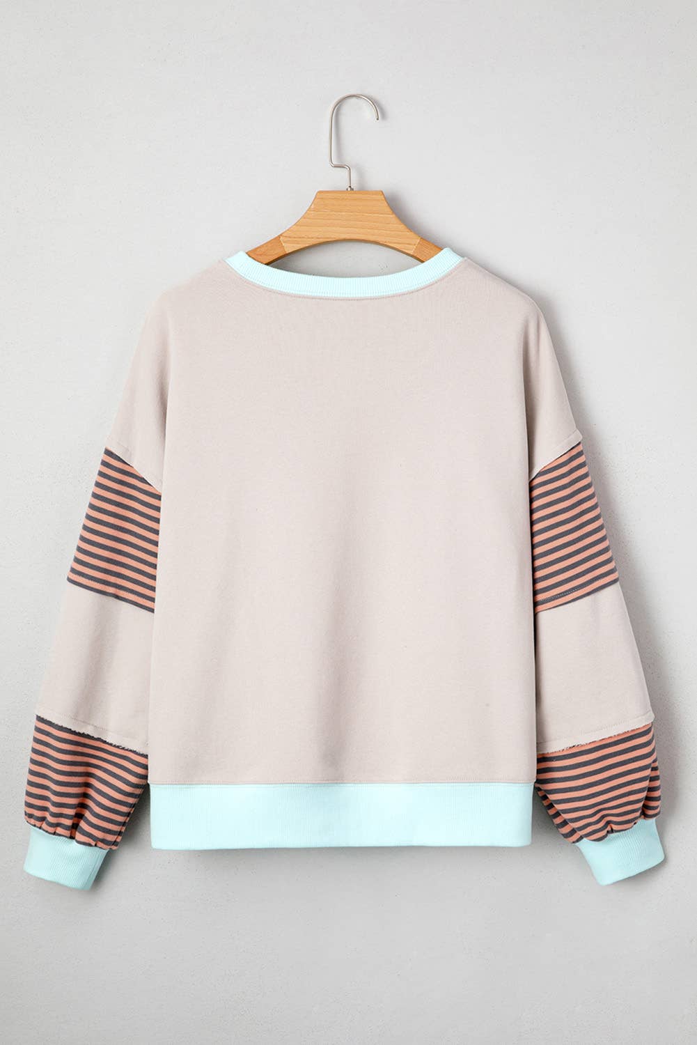 The Hadley Striped Colorblock Drop Shoulder Sweatshirt (S–XL)