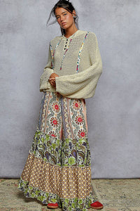 Rosalie Cropped Hooded Knit Sweater – Lightweight Long Sleeve Textured Hoodie Top for Women